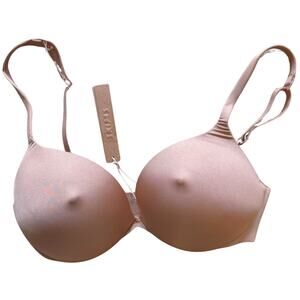 NWT SKIMS Ultimate Nipple Push-Up Bra – Sienna – 32D – Retail $68